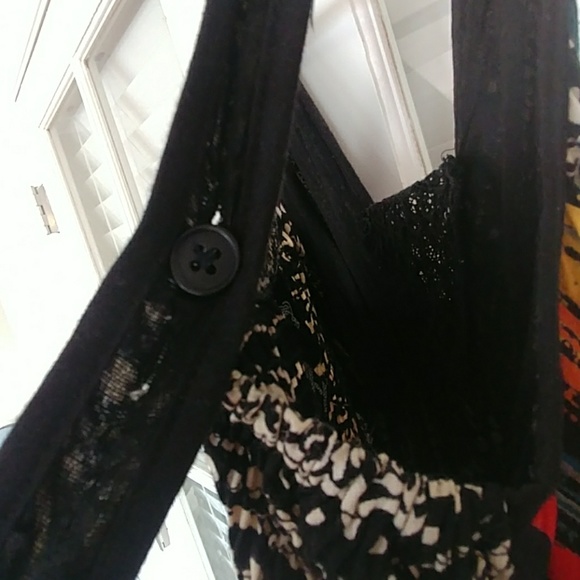 Convertable asymmetrical ethnic print midi dress - Picture 4 of 7